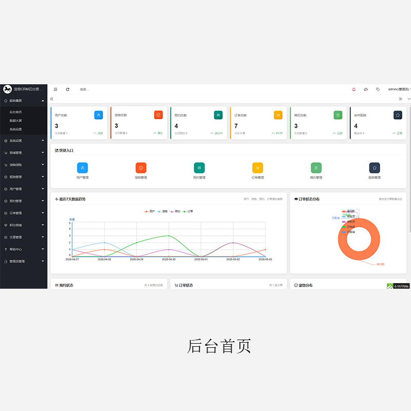 漫格宠物CRM管理系统——让宠物门店经营更智能、更高效